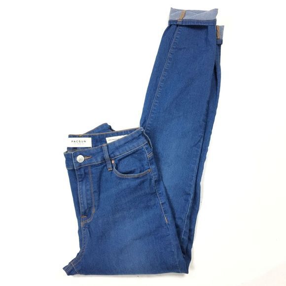 Pacsun Super High Rise Skinniest‎ Medium Blue Wash Jeans Cotton Women 25 - Picture 3 of 7